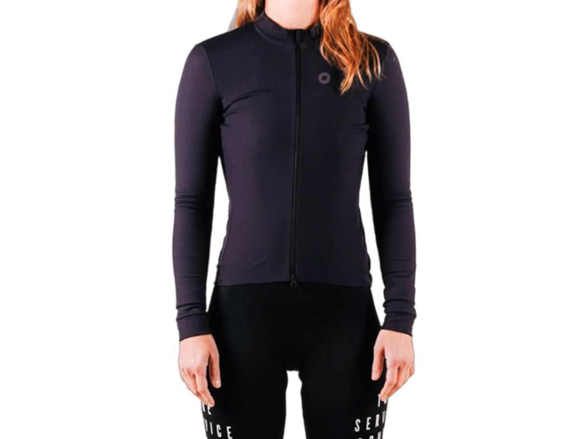 The Service Course Women Long Sleeve Winter Jersey 女款長袖車衣 黑色 XS