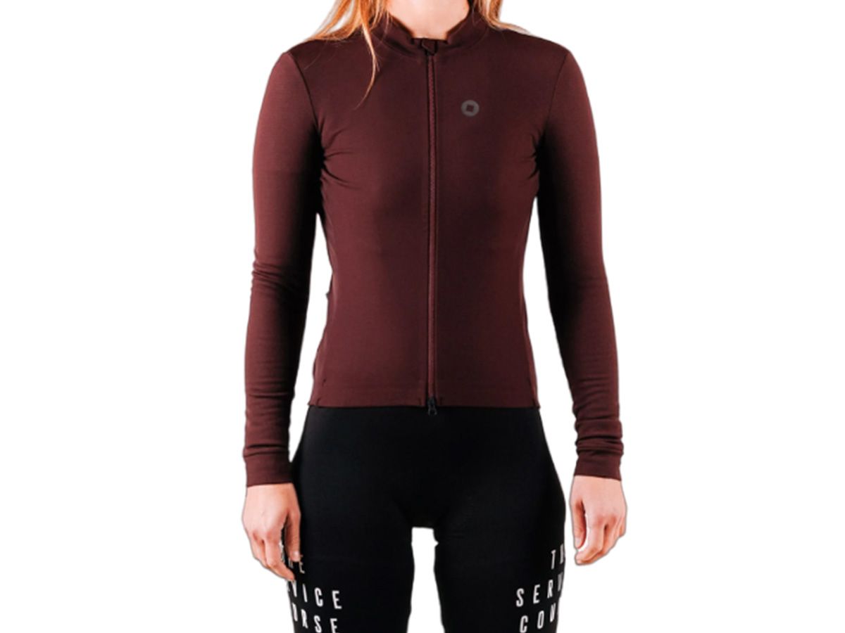 The Service Course Women Long Sleeve Winter Jersey 女款長袖車衣 巧克力色 XS