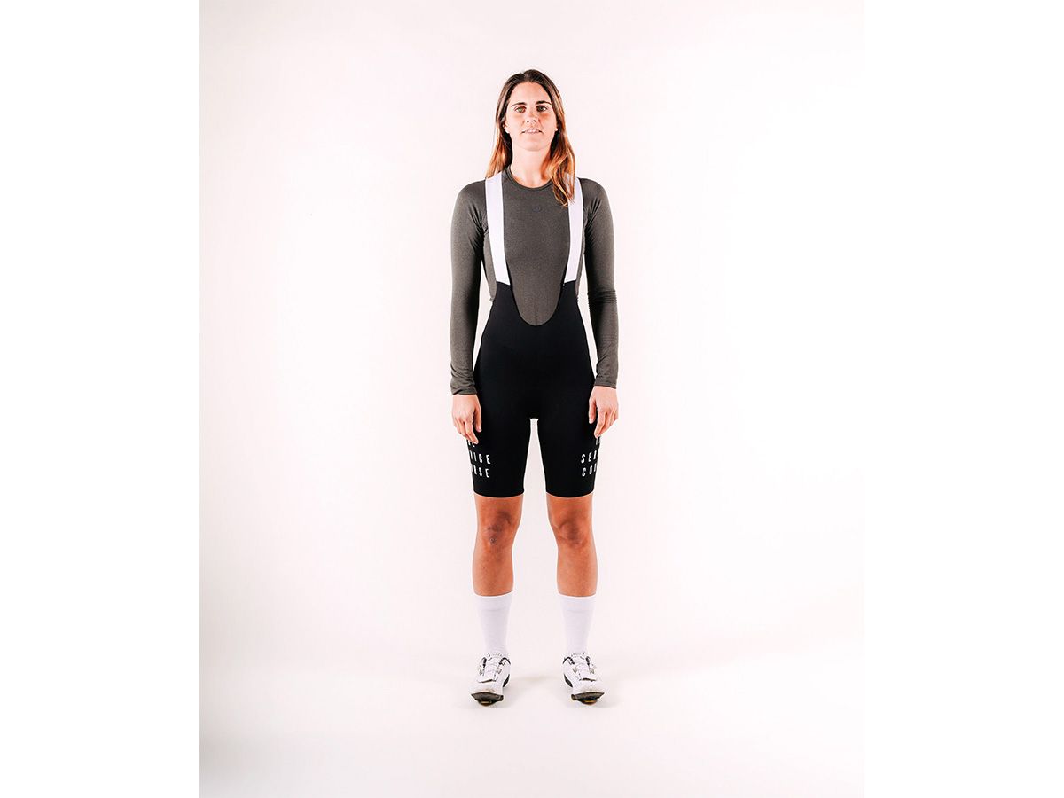 The Service Course Women Bib Shorts (2.0) 女款連身車褲 黑色 M