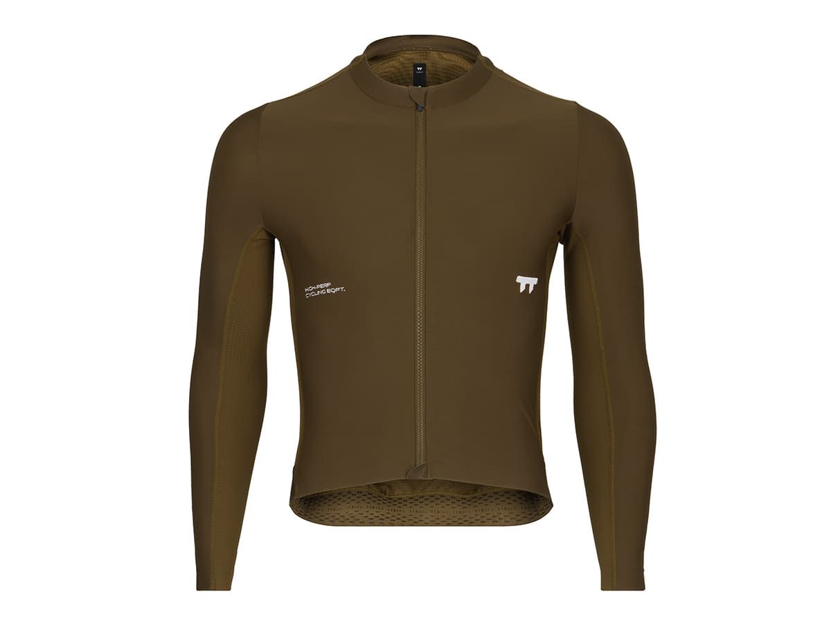 a Line Men's Altitude LS Jersey 男款長袖車衣 / 深棕色 S