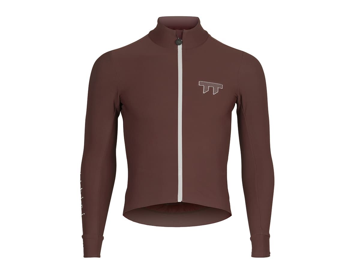 e Line Men's Classic Thermal Ls Jersey 男款經典保暖長袖車衣 / 栗紅色 M