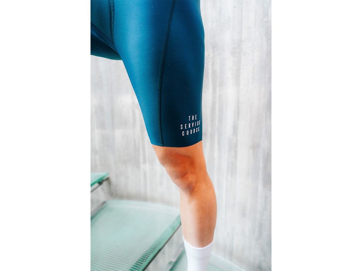The Service Course Men's Logo Bib Shorts 男款連身車褲 - 海軍藍 XL