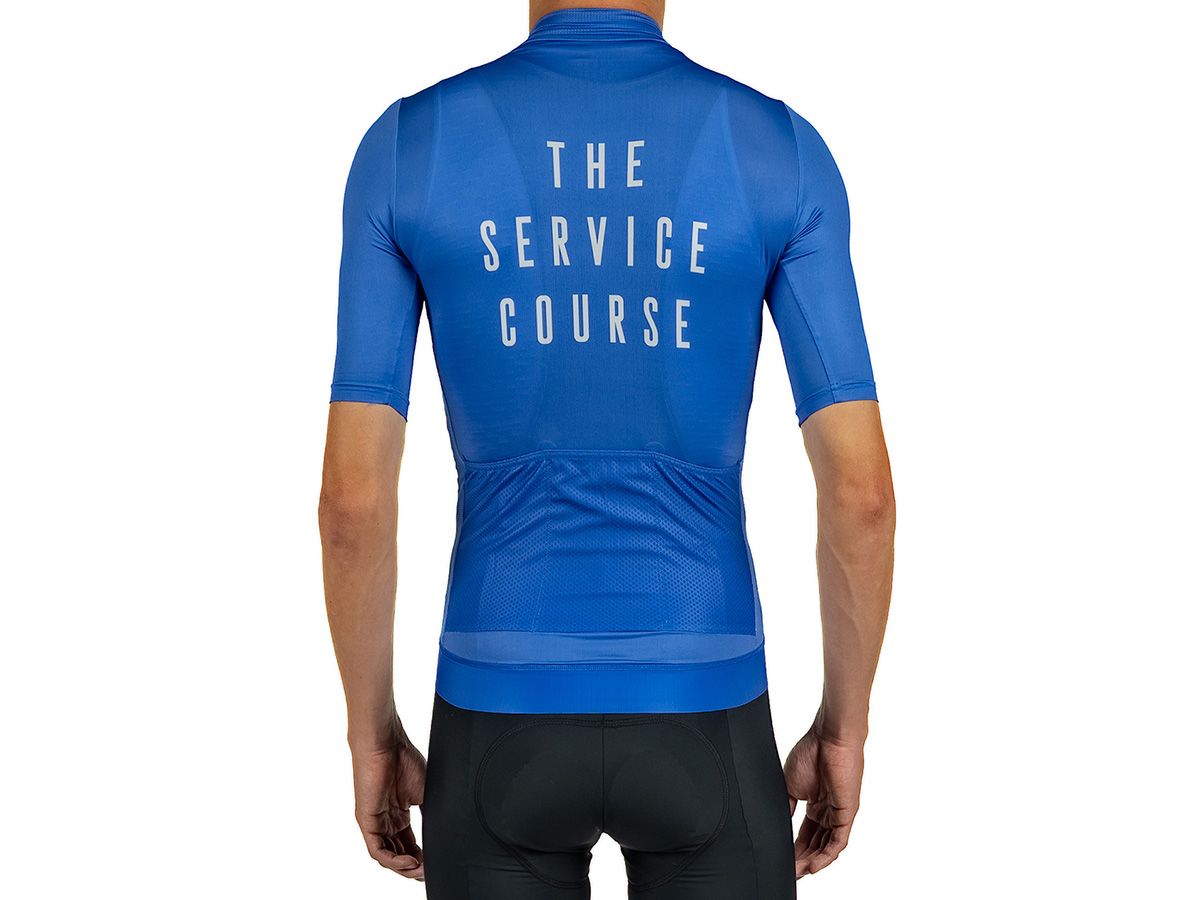 The Service Course Men's Logo Short Sleeve Jersey 男款短袖車衣 - 水藍 M