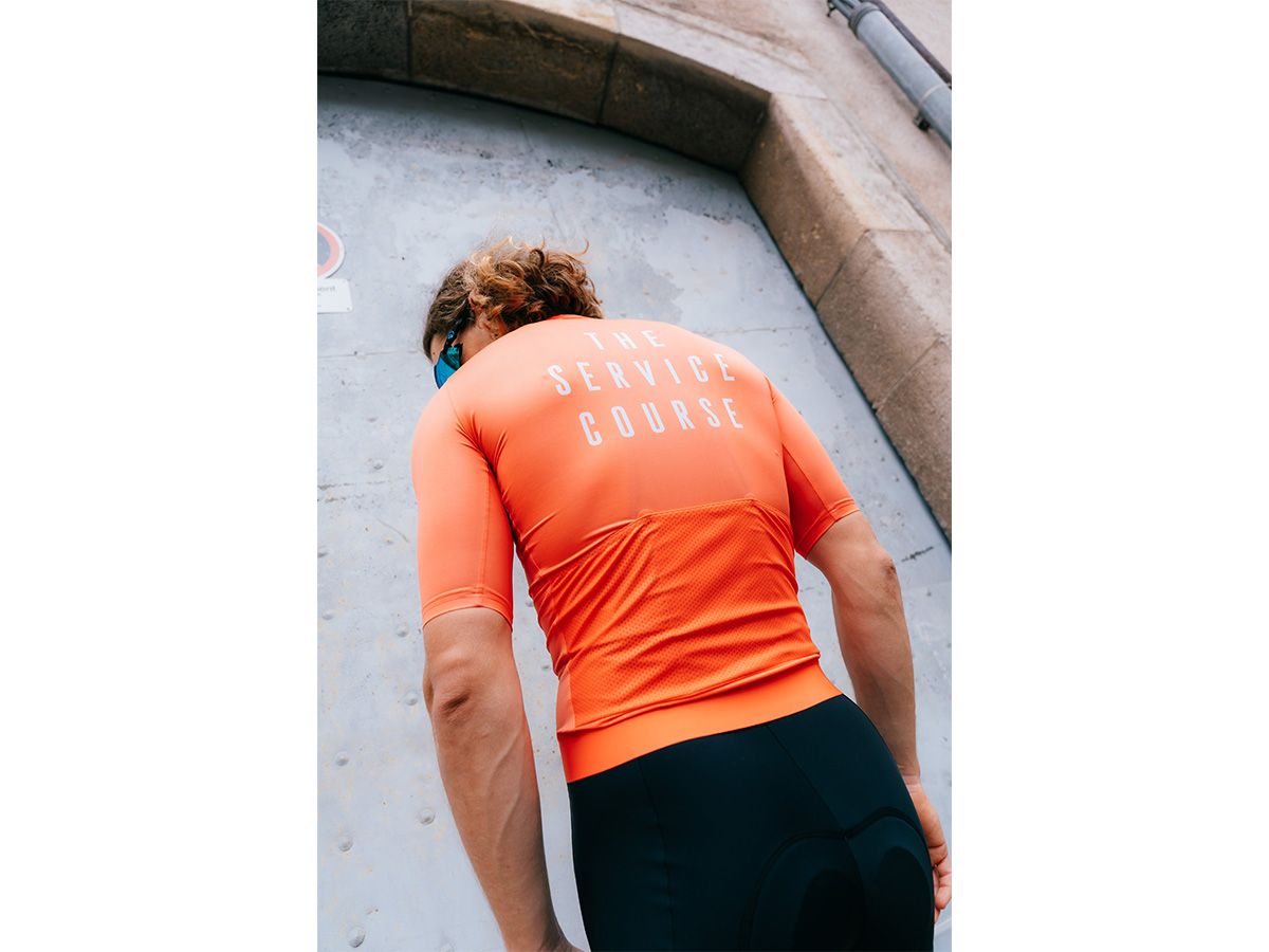 The Service Course Men's Logo Short Sleeve Jersey - Coral