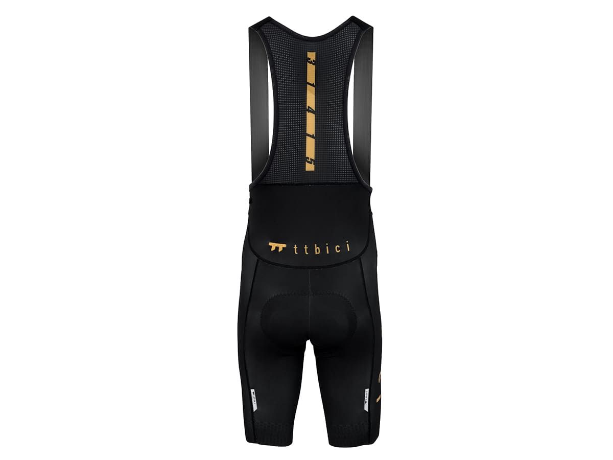 a Line Men's Stay Gold Bib Shorts 男款車褲 / 黑金 M
