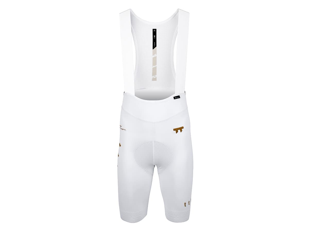 a Line Men's Stay Gold Bib Shorts 男款車褲 / 白金 XL