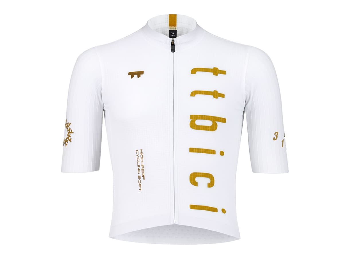 a Line Men's Stay Gold Aero Jersey 男款空力車衣 / 白金 2XL