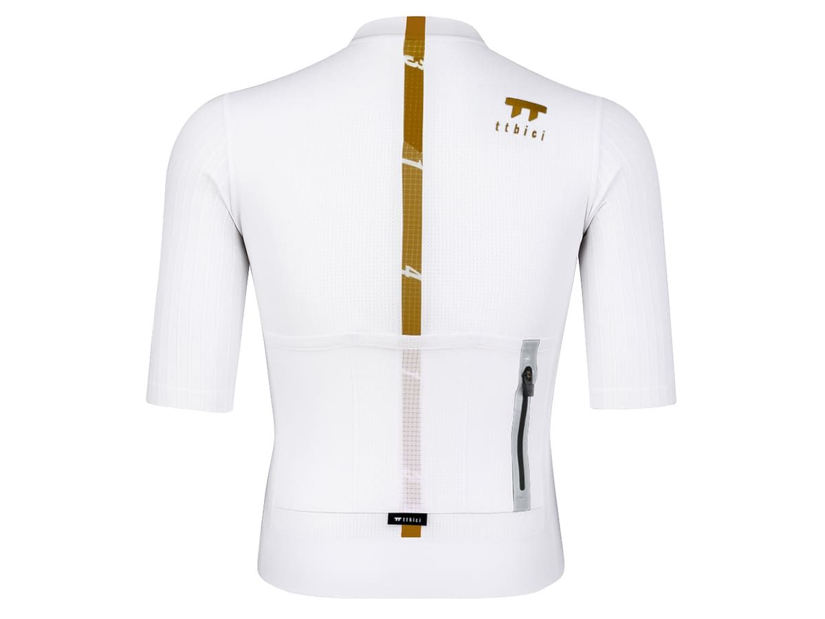 a Line Men's Stay Gold Aero Jersey 男款空力車衣 / 白金 M