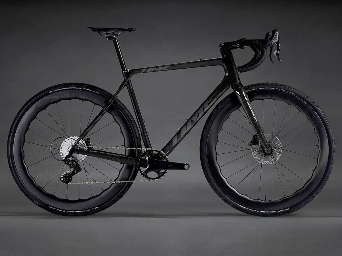 TIME ADHX - Gloss Carbon - SRAM RIVAL ETAP AXS 2x12 XS
