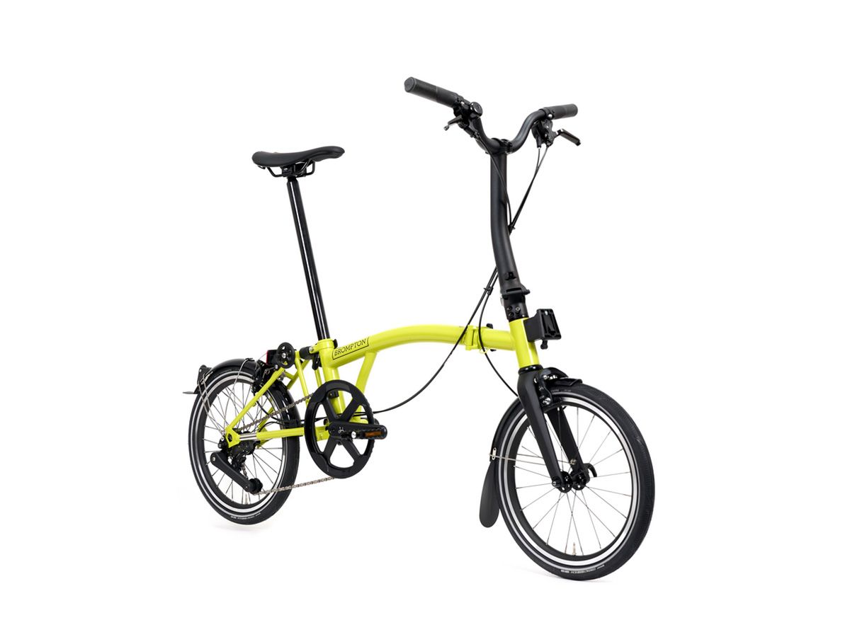 Brompton P Line Starfruit Metallic - 4 speed with Mid handlebar 