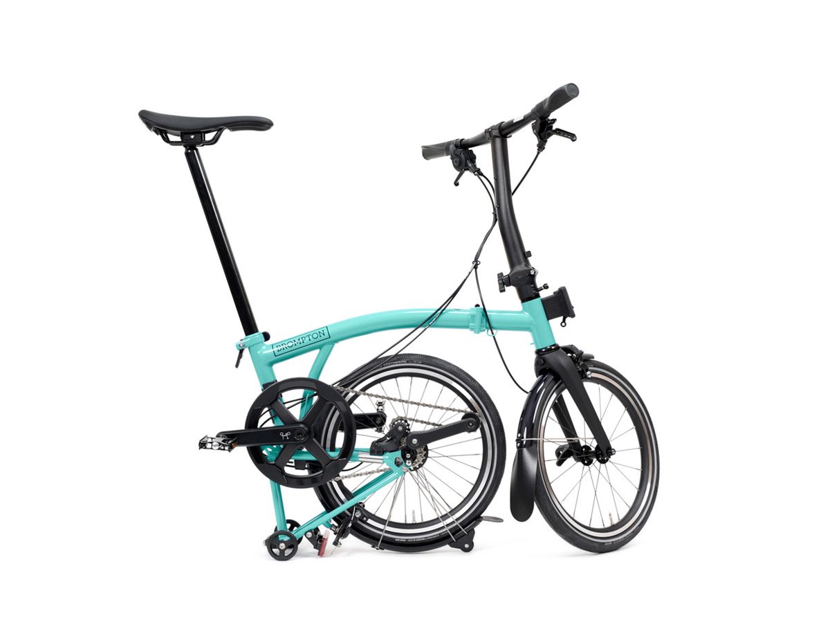 Brompton P Line Turkish Green - 4 speed with Low handlebar 