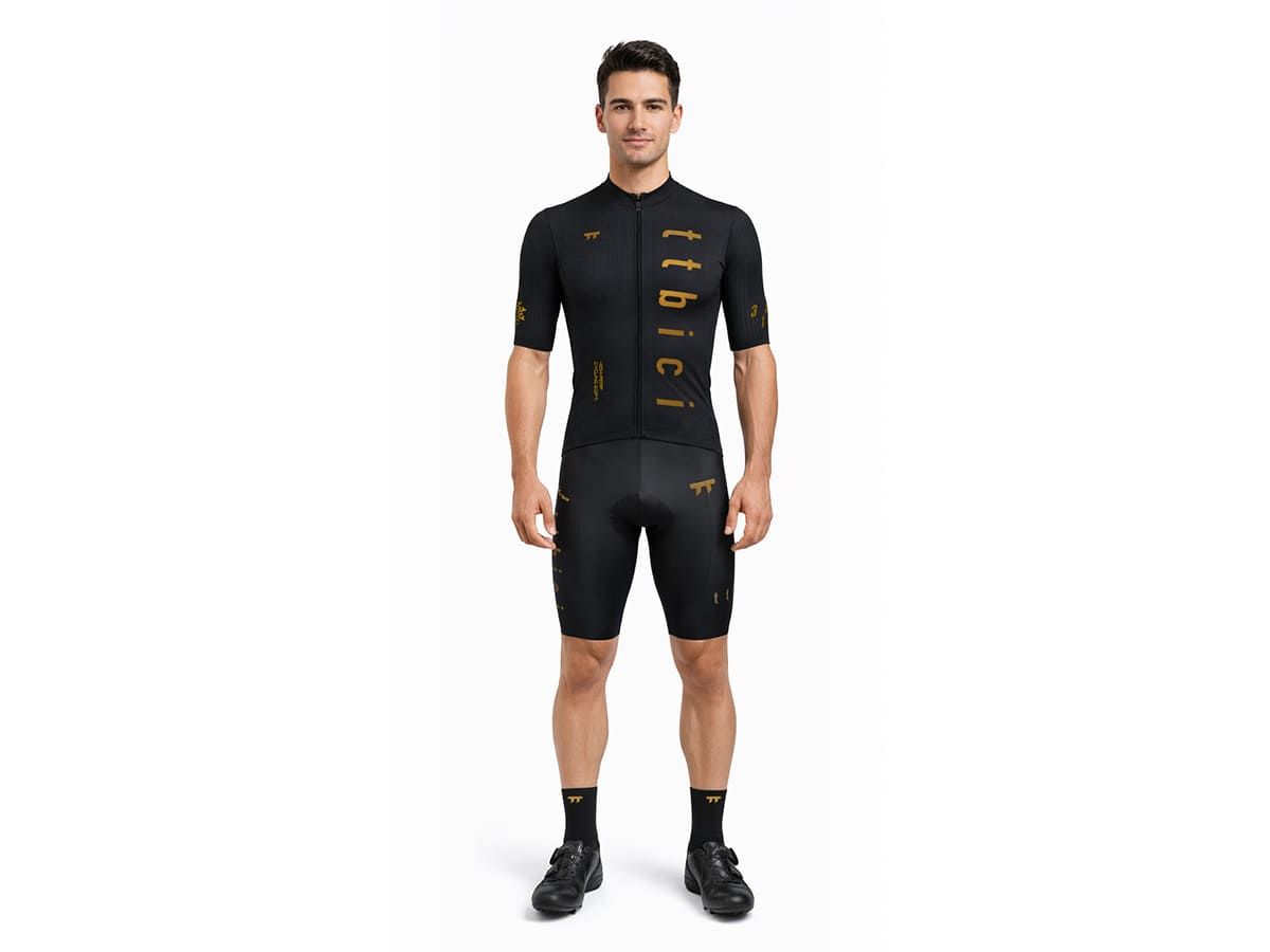 a Line Men's Stay Gold Aero Jersey 男款空力車衣 / 黑金