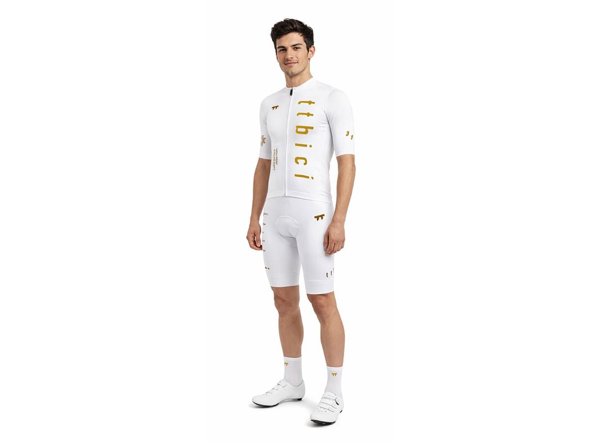a Line Men's Stay Gold Aero Jersey 男款空力車衣 / 白金