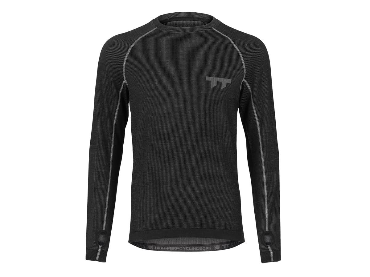 u Line Tech Merino Knit Ls T-Shirt 美麗諾羊毛編織機能長袖T恤 / 炭灰 S
