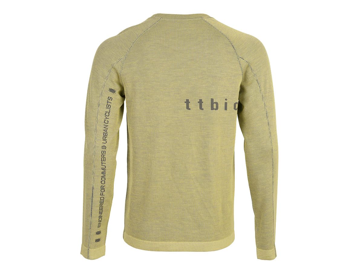 u Line Tech Merino Knit Ls T-Shirt 美麗諾羊毛編織機能長袖T恤 / 電氣黃 L