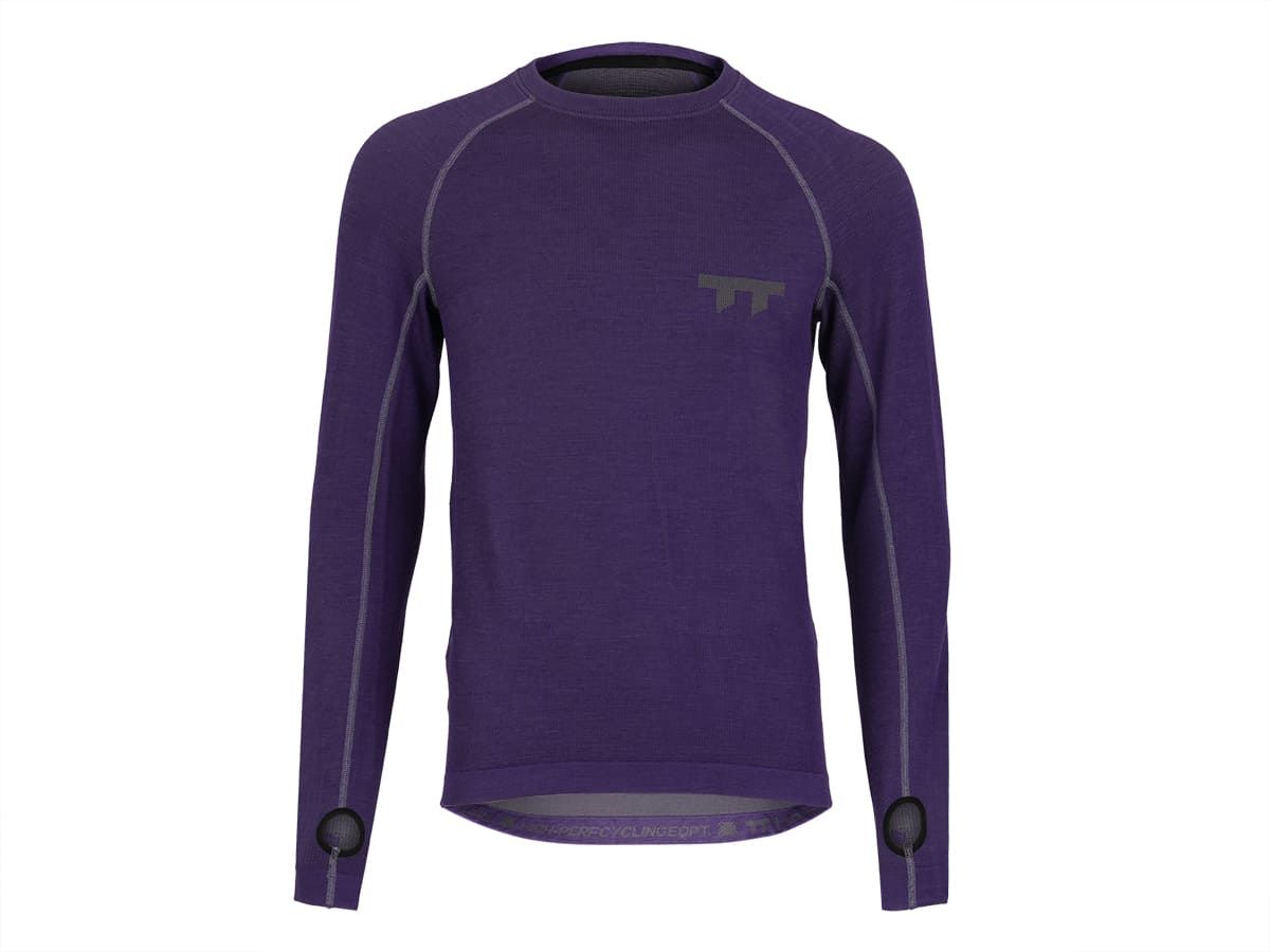 u Line Tech Merino Knit Ls T-Shirt 美麗諾羊毛編織機能長袖T恤 / 光波紫 M