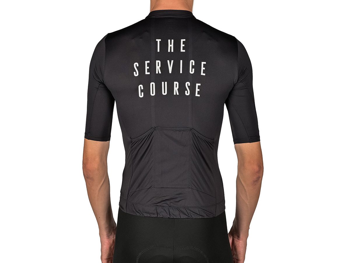 The Service Course Men's Logo Short Sleeve Jersey 男款短袖車衣 - 黑色