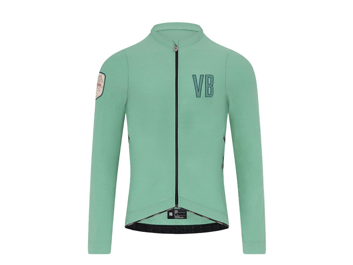VB Pordoi Women's LS Jersey 女款長袖車衣 - 青草藍