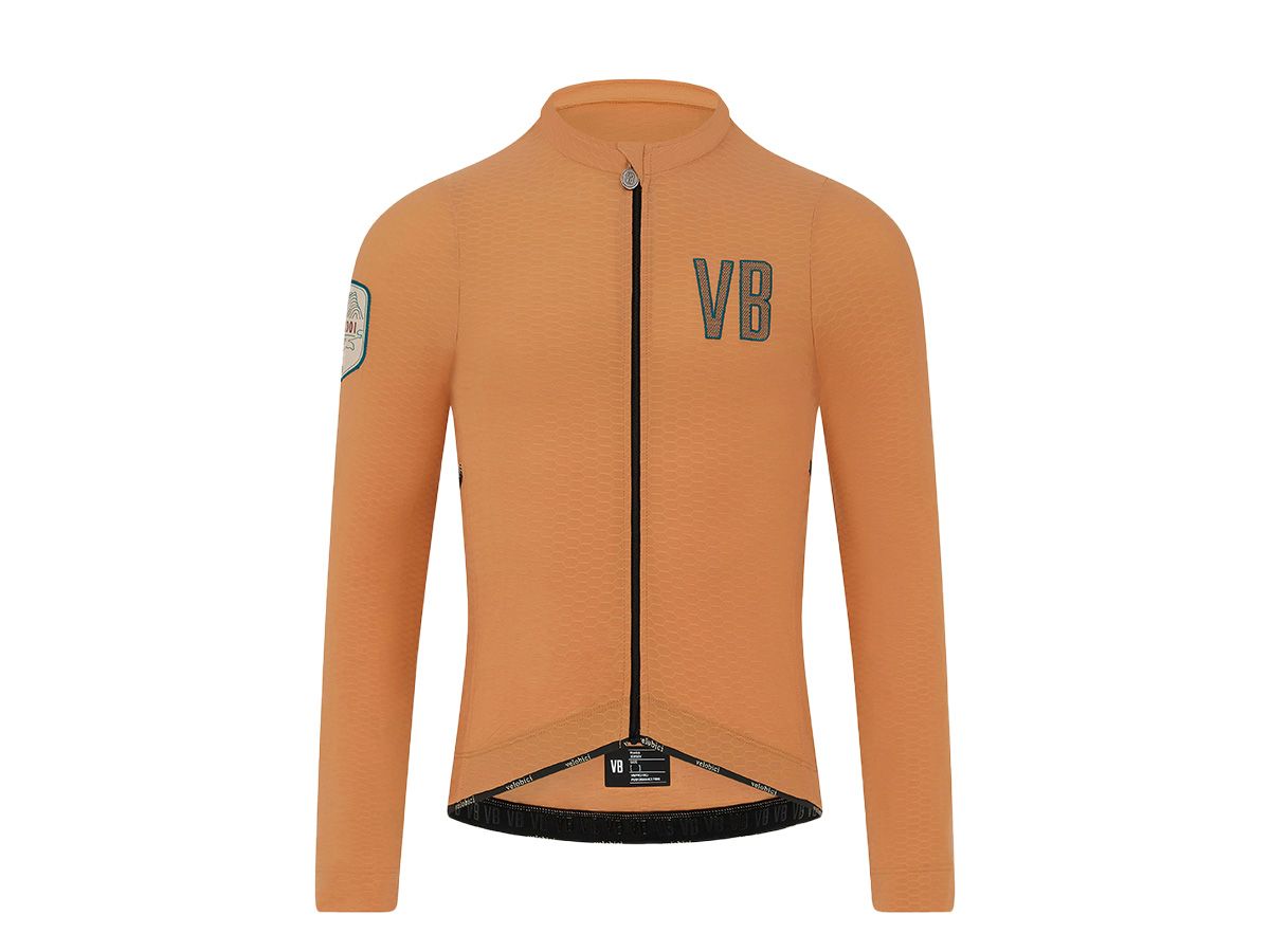 VB Pordoi Women's LS Jersey 女款長袖車衣 - 焦糖黃