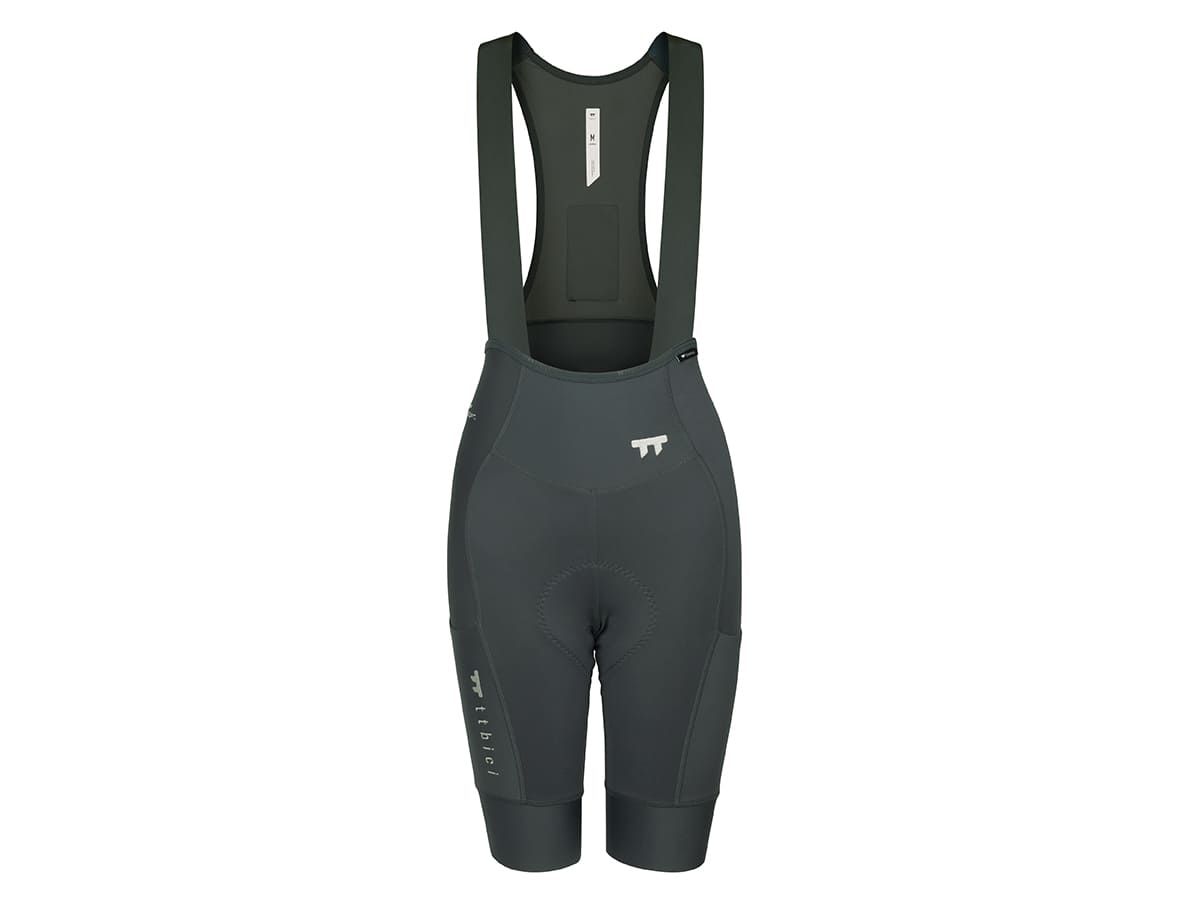 a Line Women's Apex Cargo Bib Shorts 女款口袋車褲 / 炭灰