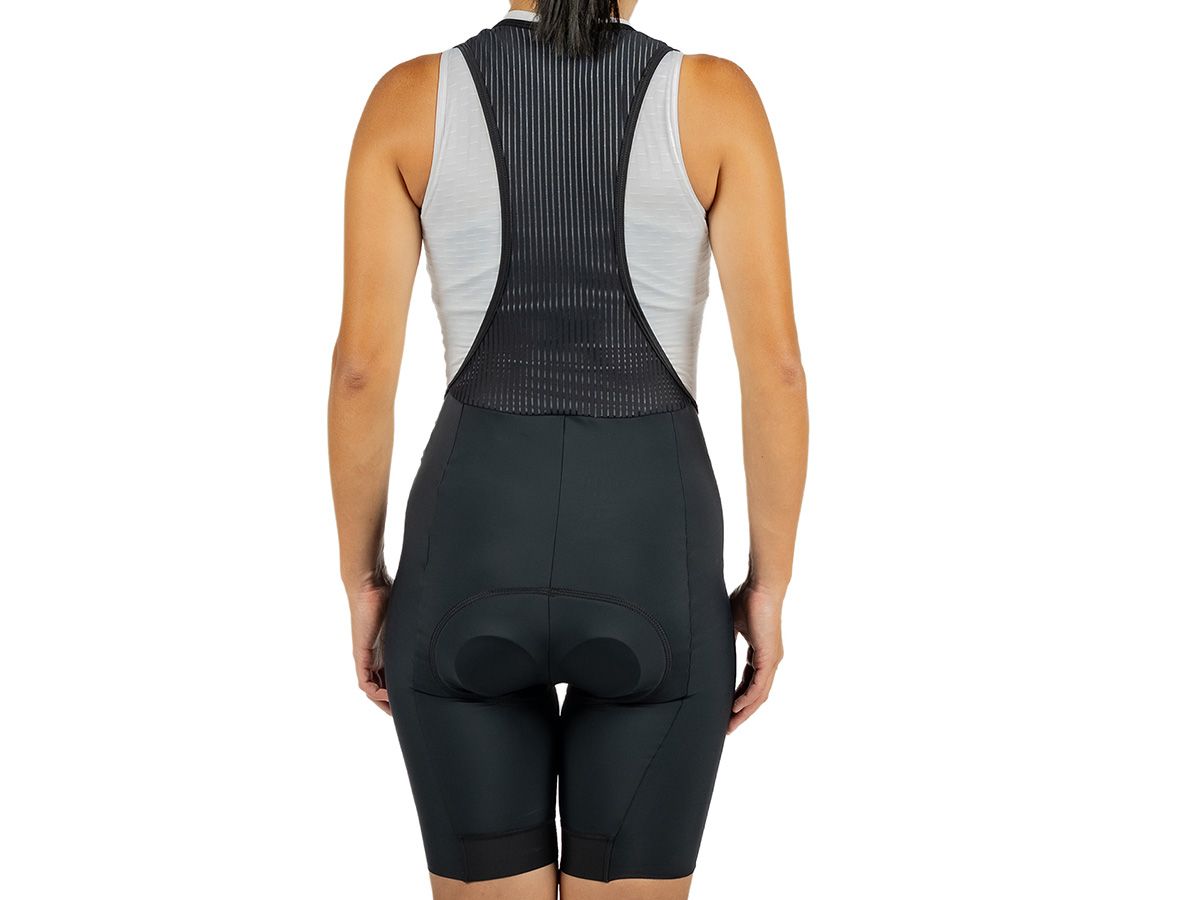 The Service Course Women's Logo Bib Shorts 女款連身車褲 - 黑色 S