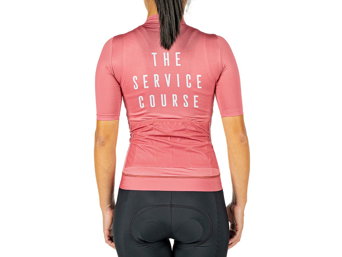 The Service Course Women's Short Sleeve Jersey 女款短袖車衣 - 胭脂紅 XS
