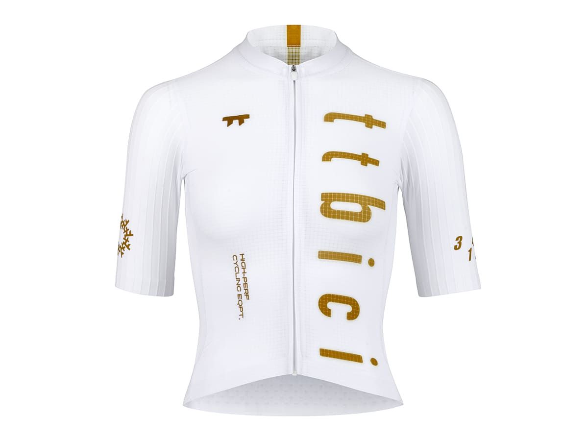 a Line Women's Stay Gold Aero Jersey 女款空力車衣 / 白金 S