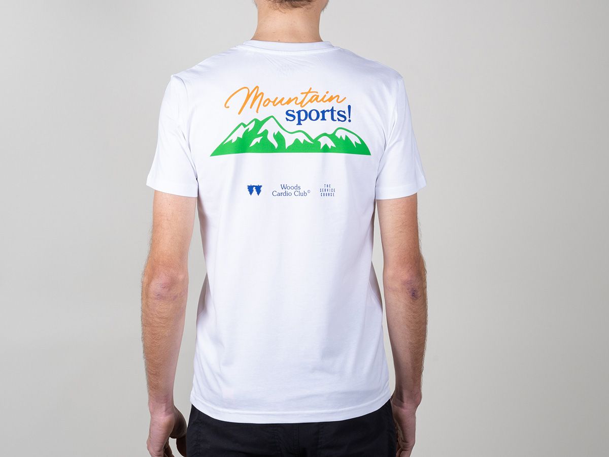 The Service Course Woods Cardio Club Mountain Sports 聯名短袖有機棉上衣 XL