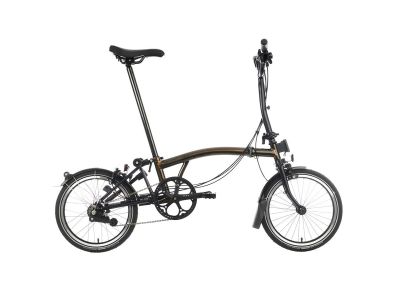 Brompton C Line Explore 2024 Black - 6 speed with Mid handlebar, with Front Carrier Block/Roller frame