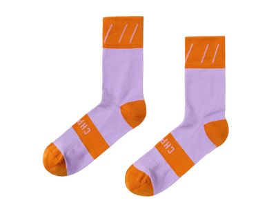 CHPT3 Stripes Road Socks Pumpkin/Electric Purple S