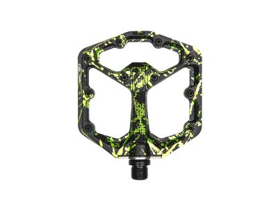 Crankbrothers STAMP 2  SPLATTER PAINT LIME GREEN / SMALL 