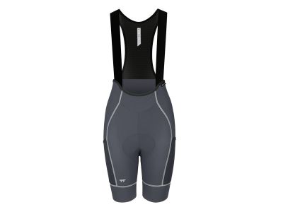 a Line Women's Cargo Bib Shorts 女款輕量口袋車褲 / 炭灰