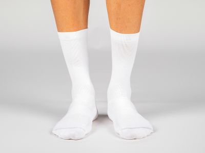 The Service Course Logo Socks - White/Red