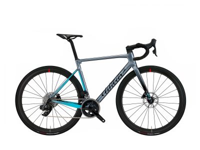 Wilier Triestina 0 SL SHIMANO ULTEGRA 8170 DI2 12S/ NDR38 GREY, LIGHT BLUE; GLOSSY
